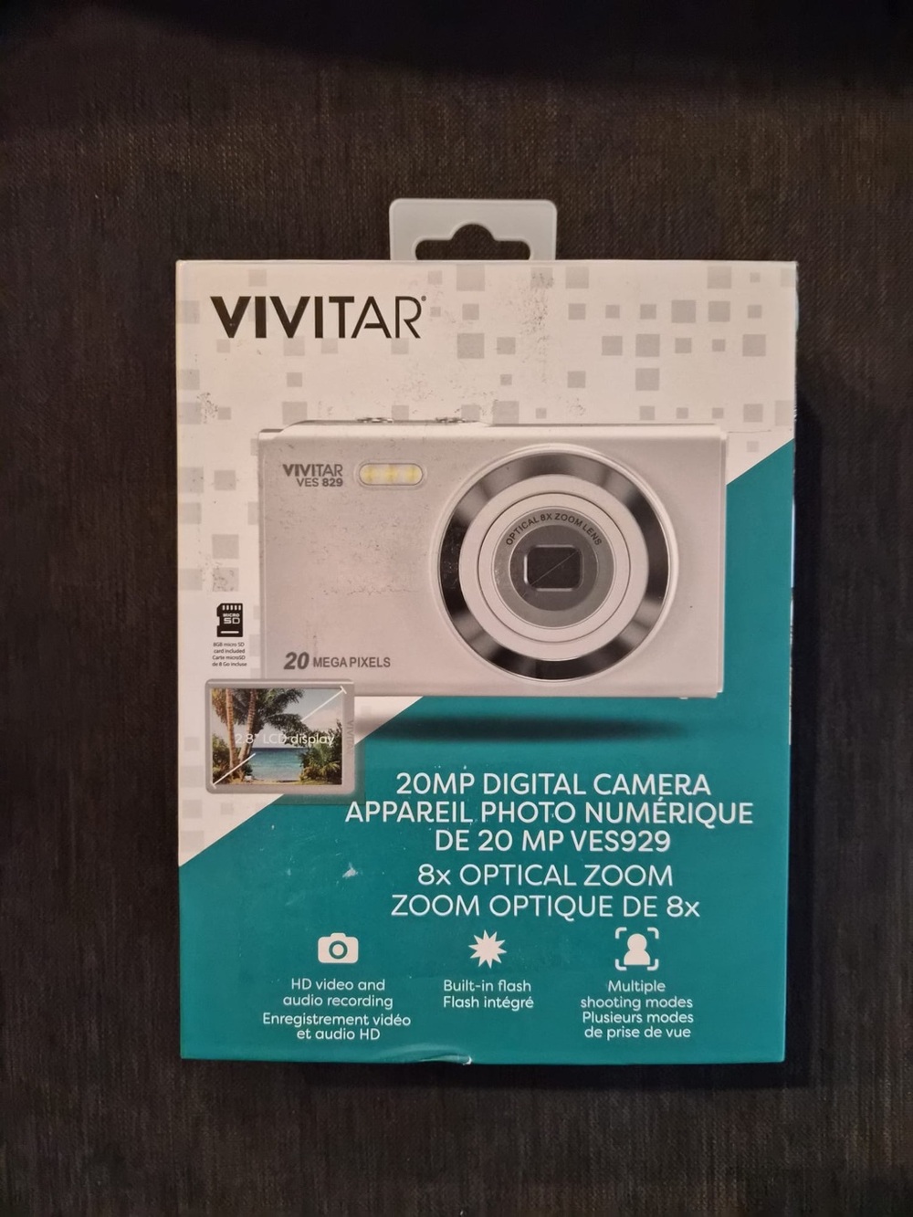 Vivitar 20MP Digital Camera in Silver - 8x Optical Zoom
